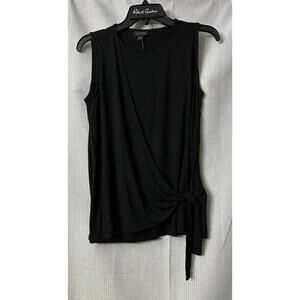 NWOT‎ J. Jill Womens Black Sleeveless Side Tie Top Blouse Shirt Size Small